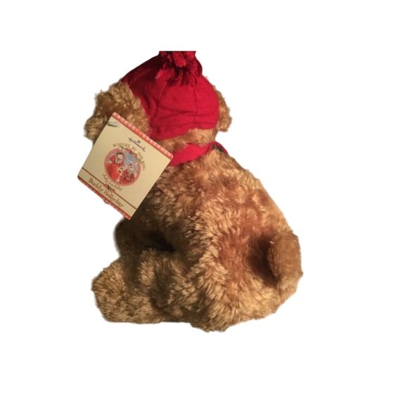 Hallmark Stuffed Plush Christmas “Buddy Hollyday” Brown Puppy Dog 9” - Picture 4 of 14